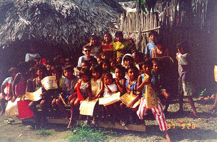 Sherry with group of Kuna